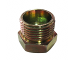 Steel pipe male concave plug